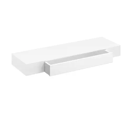 Sienas Plaukti Ar Atvilktnēm, 2 Gab., Balti, 80 Cm Vidaxl