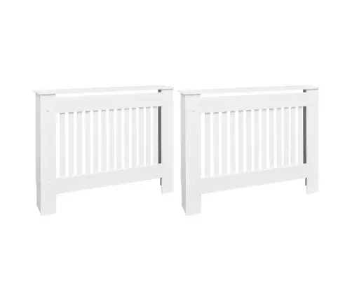 Radiatora Pārsegi, 2 Gab., Balts Mdf, 112 Cm Vidaxl