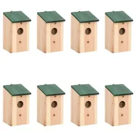 Inkilai, 8 Vnt., Mediena, 12X12X22 Cm