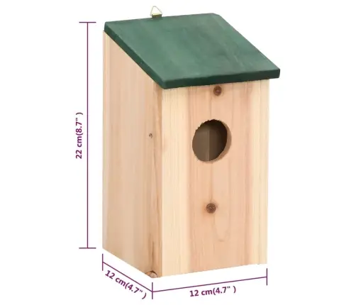 Inkilai, 8 Vnt., Mediena, 12X12X22 Cm