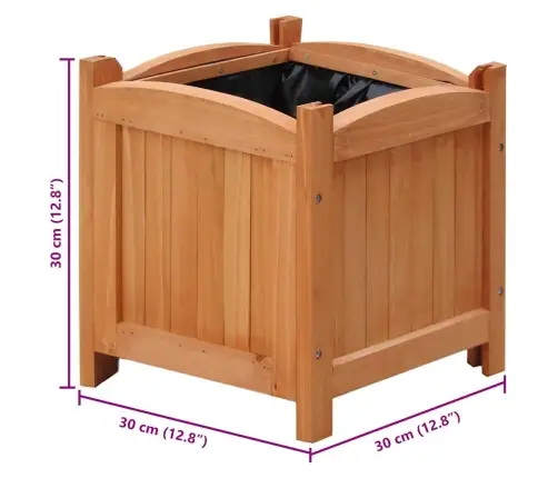 Aukšti Vazonai, 4 Vnt., 30X30X30 Cm