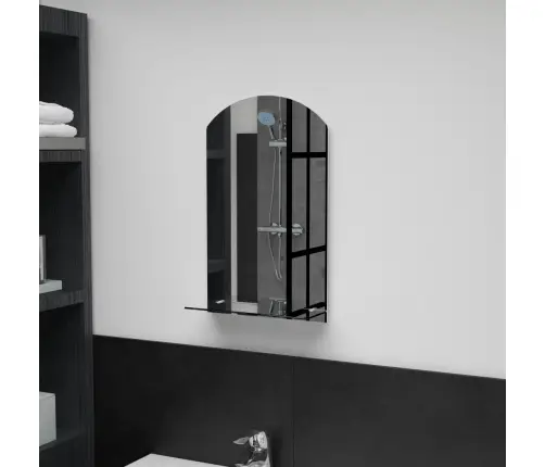 Sieninis Veidrodis Su Lentyna, 30X50cm Grūdintas Stiklas