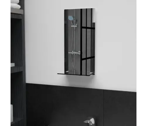 Sieninis Veidrodis Su Lentyna, 20X40cm Grūdintas Stiklas