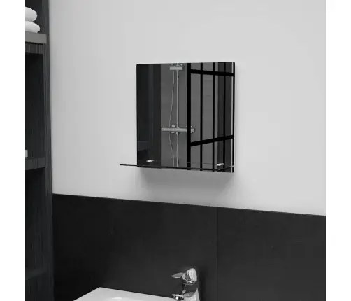Sieninis Veidrodis Su Lentyna, 30X30cm Grūdintas Stiklas