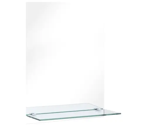 Sienas Spogulis Ar Plauktu, 30X50 Cm, Rūdīts Stikls Vidaxl