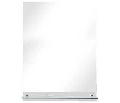 Sienas Spogulis Ar Plauktu, 30X50 Cm, Rūdīts Stikls Vidaxl