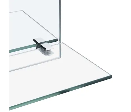 Sienas Spogulis Ar Plauktu, 40X40 Cm, Rūdīts Stikls Vidaxl