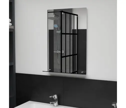 Sieninis Veidrodis Su Lentyna, 40X60cm Grūdintas Stiklas