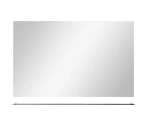 Sieninis Veidrodis Su Lentyna, 100X60cm Grūdintas Stiklas