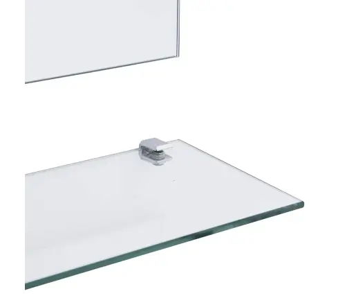 Sienas Spogulis Ar 5 Plauktiem, Sudraba Krāsa, 50X60 Cm Vidaxl