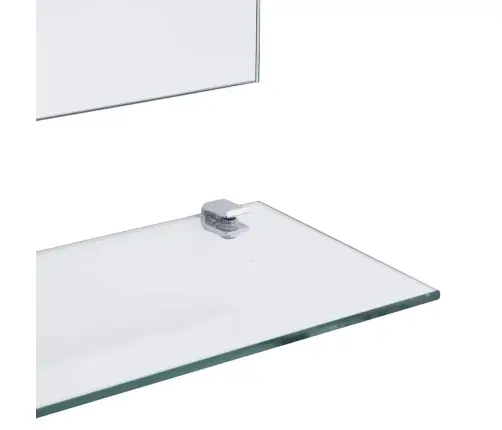 Sienas Spogulis Ar 5 Plauktiem, Sudraba Krāsa, 80X60 Cm Vidaxl