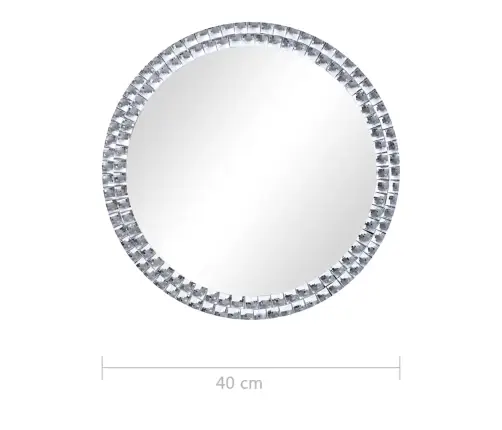 Sienas Spogulis, 40 Cm, Rūdīts Stikls Vidaxl