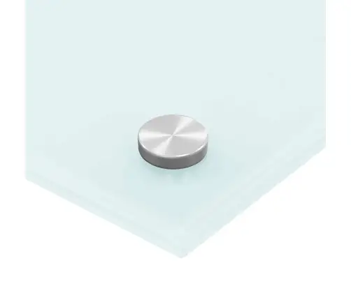 Virtuves Sienas Panelis, 70X50 Cm, Rūdīts Stikls, Balts Vidaxl