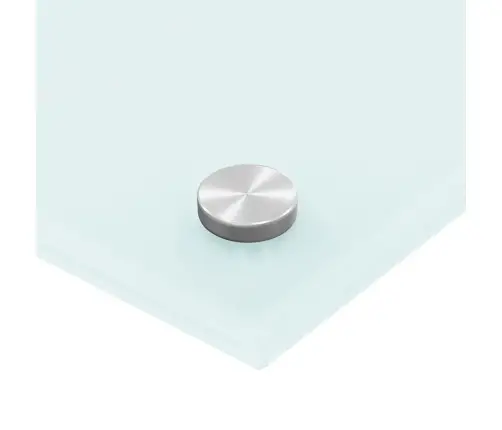 Virtuves Sienas Panelis, 80X40 Cm, Rūdīts Stikls, Balts Vidaxl