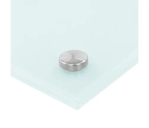 Virtuvės Sienelė, Baltos Spalvos, 100X50cm Grūdintas Stiklas