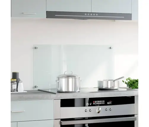 Virtuves Panelis, 80X40 Cm, Rūdīts Stikls, Caurspīdīgs Vidaxl