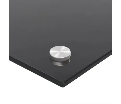 Virtuves Sienas Panelis, 90X40 Cm, Rūdīts Stikls, Melns Vidaxl