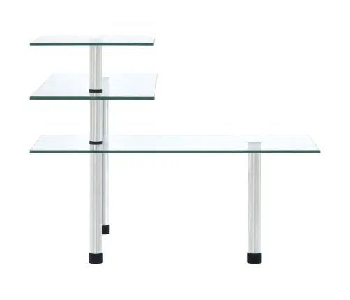 3-Līmeņu Virtuves Stūra Plaukts, Rūdīts Stikls Vidaxl