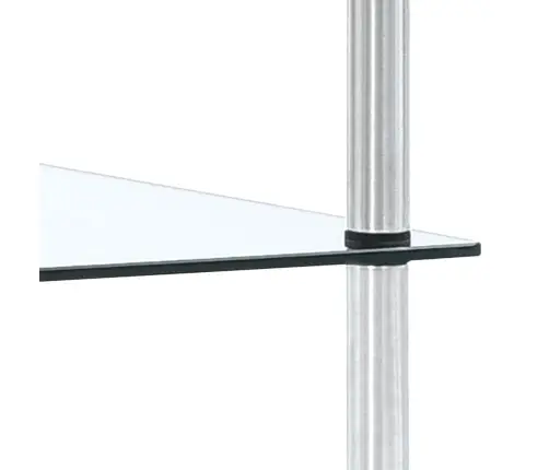 Lentyna, 5 Aukštų, Permatoma, 40X40X130cm Grūdintas Stiklas