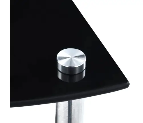 3-Līmeņu Plaukts, 30X30X67 Cm, Melns Rūdīts Stikls Vidaxl