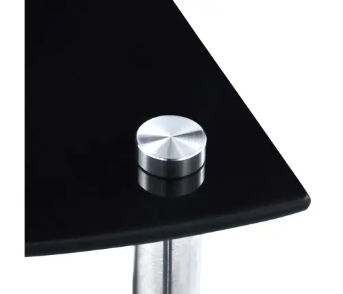 Lentyna, 5 Aukštų, Juoda, 30X30X130cm Grūdintas Stiklas