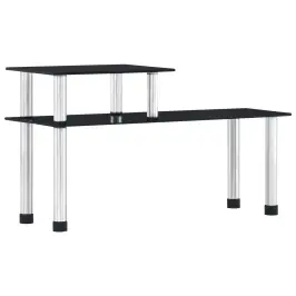 Virtuves Plaukts, 45X16X26 Cm, Melns Rūdīts Stikls Vidaxl