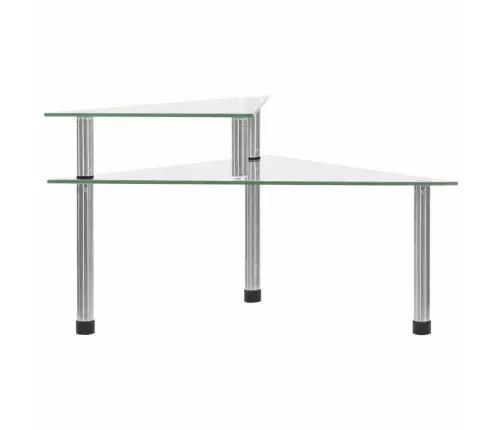 Virtuves Plaukts, 49,5X35X19 Cm, Caurspīdīgs Rūdīts Stikls Vidaxl