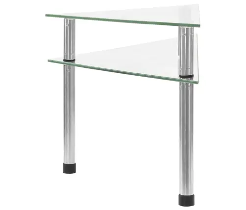 Virtuves Plaukts, 49,5X35X19 Cm, Caurspīdīgs Rūdīts Stikls Vidaxl