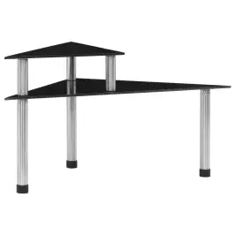 Virtuves Plaukts, 49,5X35X26 Cm, Melns Rūdīts Stikls Vidaxl