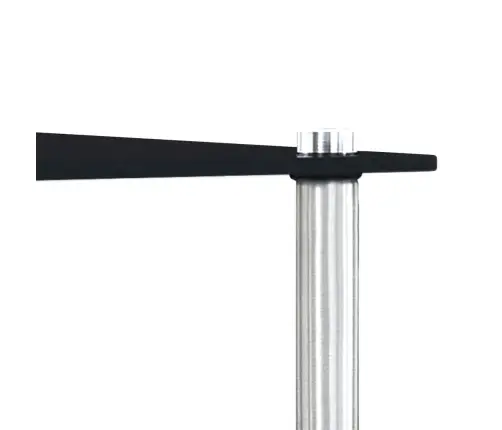 Galdiņi, Sabīdāmi Viens Zem Otra, 3 Gab., Melns Rūdīts Stikls Vidaxl