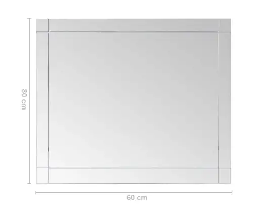 Sienas Spogulis, 80X60 Cm, Stikls Vidaxl