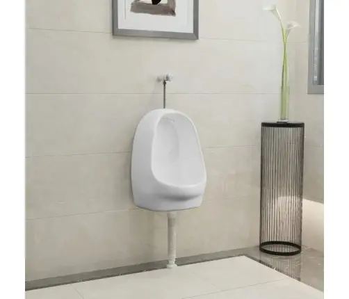 Seinale Kinnitatav Pissuaar, Keraamiline, Valge