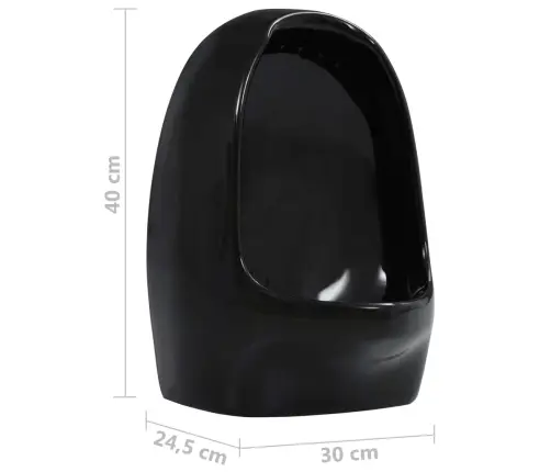 Pakabinamas Pisuaras Su Nuleidimo Vožtuvu, Juodos Sp., Keramika