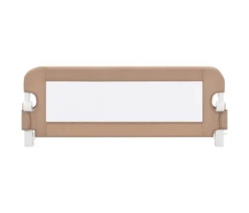 Bērnu Gultas Aizsargbarjera, Pelēkbrūna, 102X42 Cm, Poliesters Vidaxl