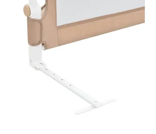 Bērnu Gultas Aizsargbarjera, Pelēkbrūna, 102X42 Cm, Poliesters Vidaxl
