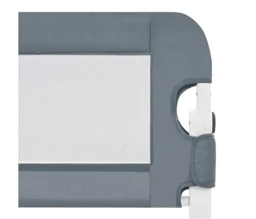 Bērnu Gultas Aizsargbarjera, Pelēka, 102X42 Cm, Poliesters Vidaxl