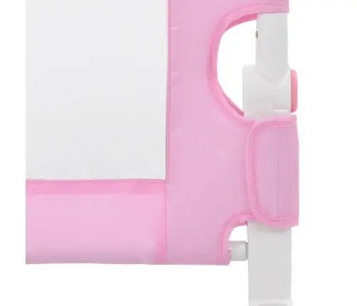Bērnu Gultas Aizsargbarjera, Rozā, 180X42 Cm, Poliesters Vidaxl