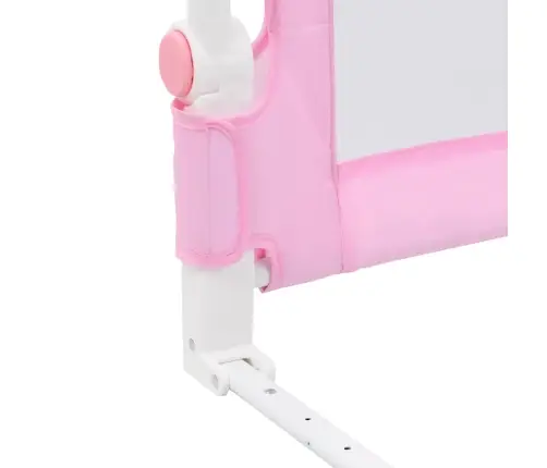 Bērnu Gultas Aizsargbarjera, Rozā, 180X42 Cm, Poliesters Vidaxl