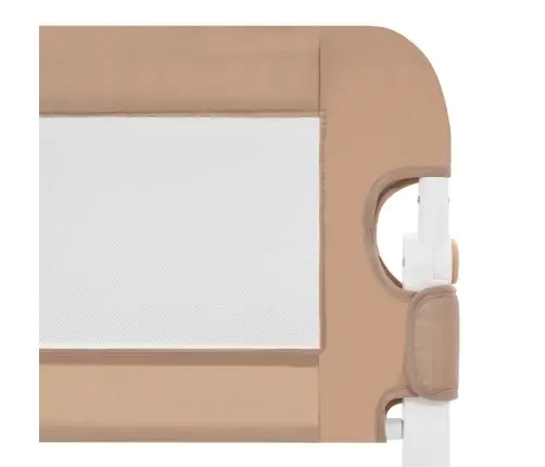 Voodipiire Väikelapse Voodile Pruunikashall 120X42 Cm Polüester