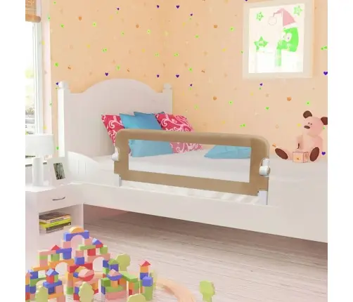 Voodipiire Väikelapse Voodile Pruunikashall 120X42 Cm Polüester