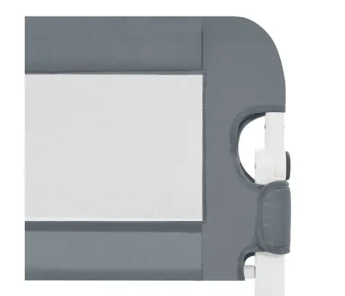 Bērnu Gultas Aizsargbarjera, Pelēka, 120X42 Cm, Poliesters Vidaxl