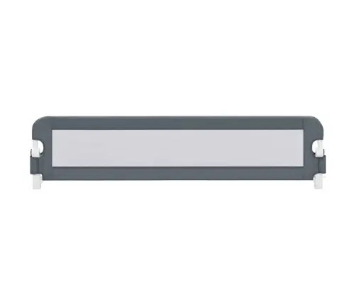 Bērnu Gultas Aizsargbarjera, Pelēka, 180X42 Cm, Poliesters Vidaxl