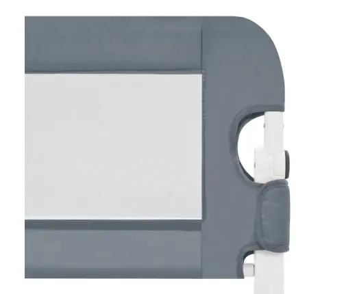 Bērnu Gultas Aizsargbarjera, Pelēka, 180X42 Cm, Poliesters Vidaxl