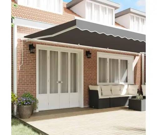 Markīze Manuāls Balts 6 X 3 M Metāla