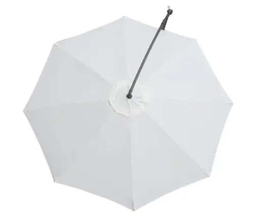 Karājošs Saules Lietussargs Balts Vidaxl