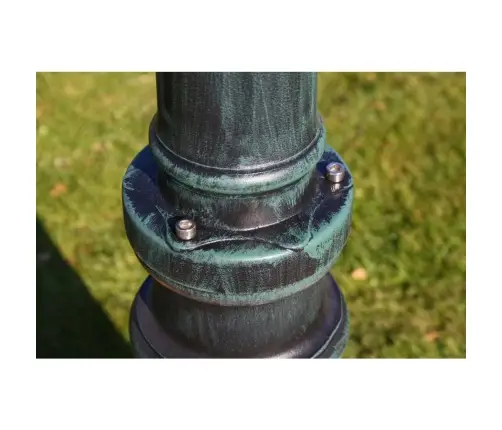 Aialamp, Post, 2 Haru, 230 cm Tumeroheline/Must, Alumiinium