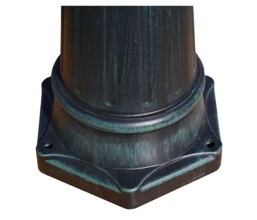 Aialamp, Post, 2 Haru, 230 cm Tumeroheline/Must, Alumiinium