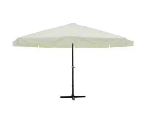 Skėtis Nuo Saulės, Baltos Spalvos, 500cm Aliuminis Skėtis Nuo Saulės, Baltos Spalvos, 500cm Aliuminis