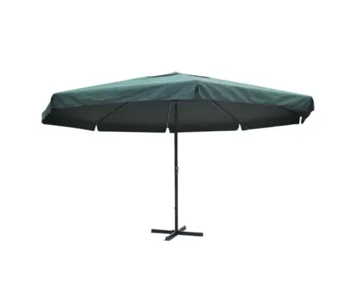 Skėtis Nuo Saulės, Žalios Spalvos, 500cm Aliuminis