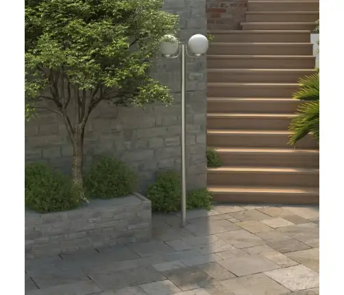 Dārza Lampas Stabs Ar 2 Lampām, 220 Cm Vidaxl